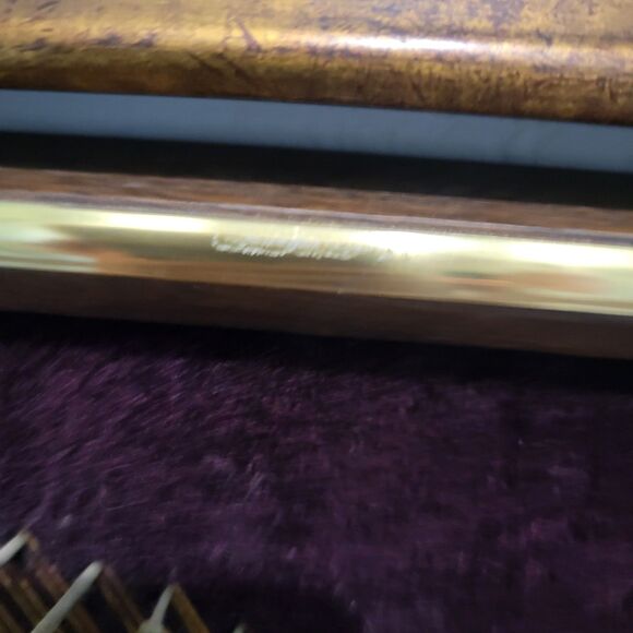 VTG MCM 3D Butterfly String Art 18.5x18.5” Copper Colored Thread Brown Velvet - Picture 13 of 14